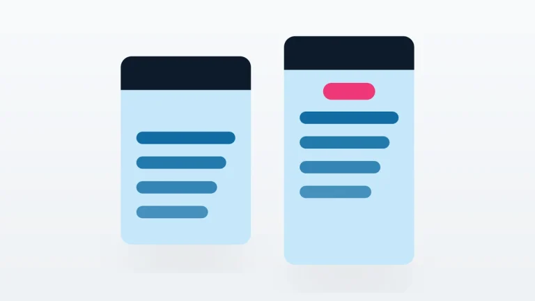 Flat vector illustration of plan cards of differing heights side by side.